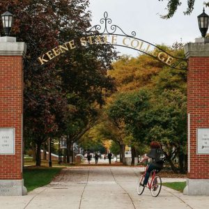 Keene State College iron Gate Entrance