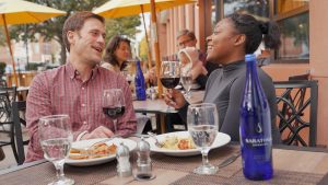 Outdoor dining at Luca's Keene, NH